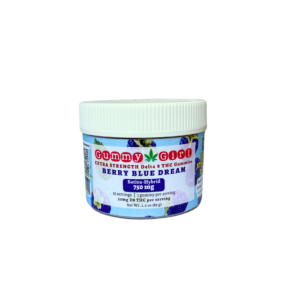 Berry Blue Dream — 750mg Extra-Strength Delta 8 THC - 15 Pack Gummies