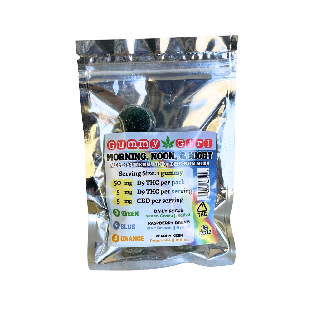 Gummy Girl Morning, Noon, & Night 10 Pack — 50mg Delta 9 THC