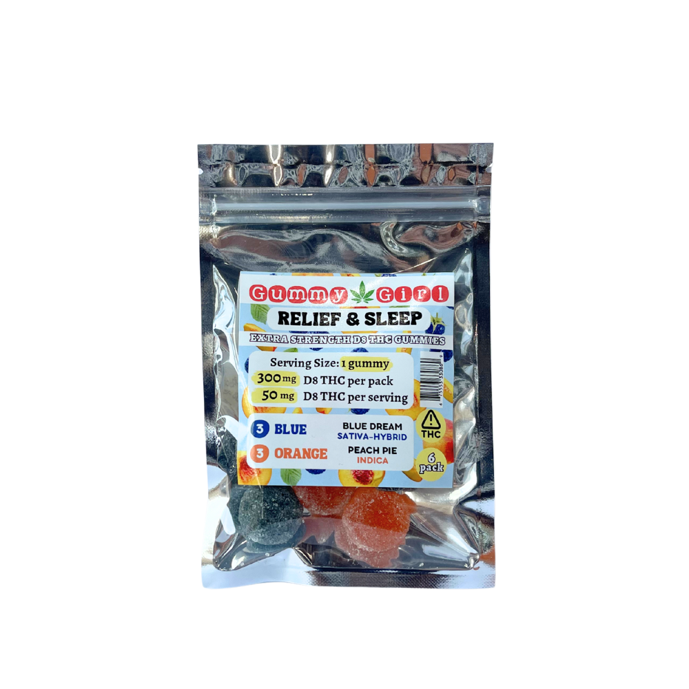 Gummy Girl Relief & Sleep Combo 6 Pack — 300mg Delta 8 THC